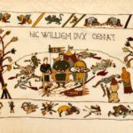Alderney Tapestry - William holds a banquet