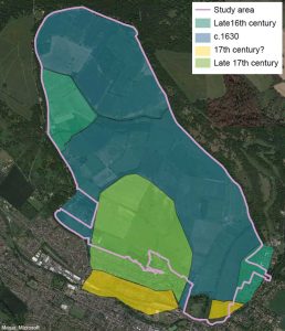 map of the phases of disemparkment in the 16th and 17th centuries