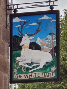 White Hart pub sign